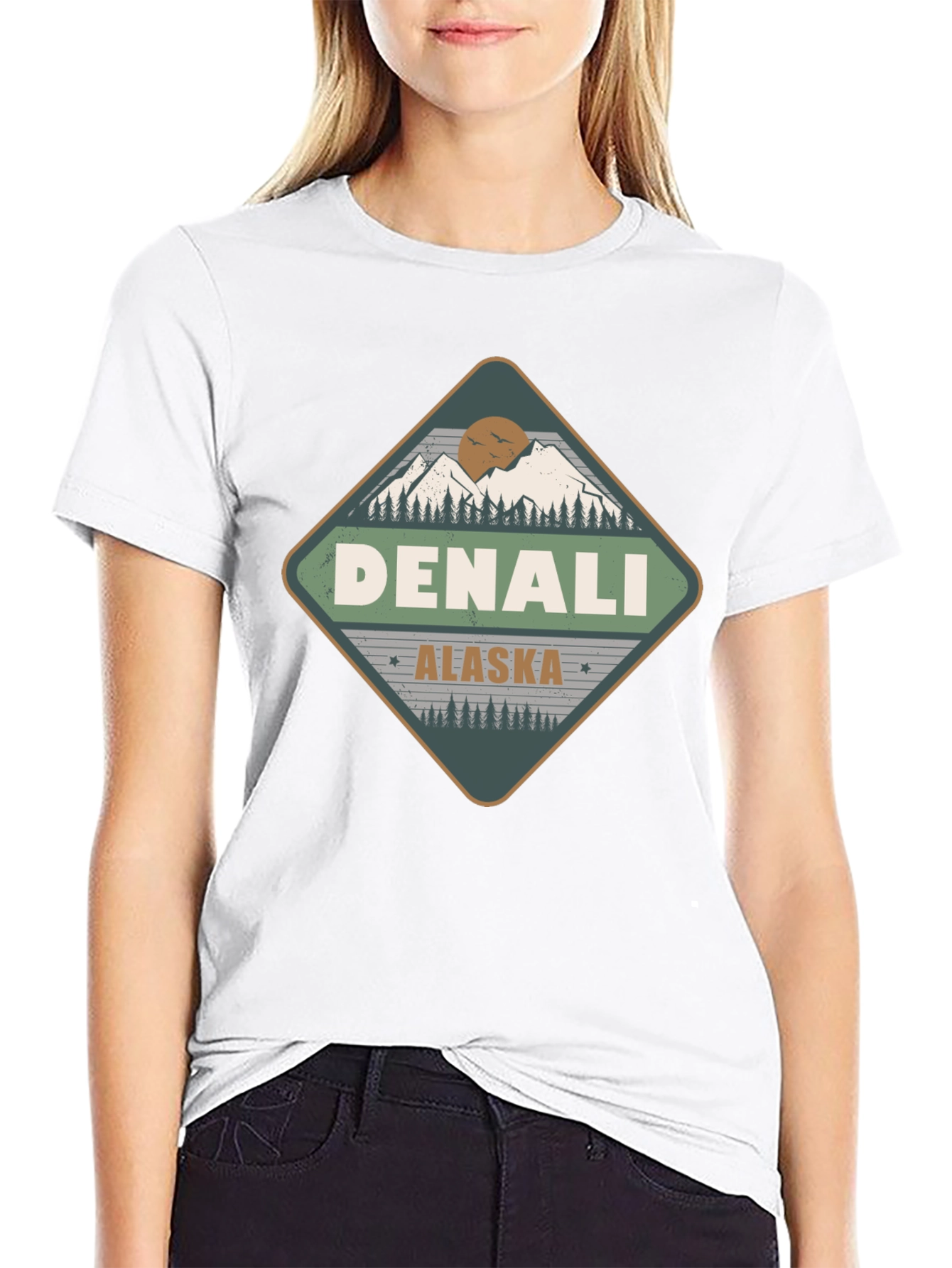 Denali Alaska T-Shirt - Mountain Adventure Tee