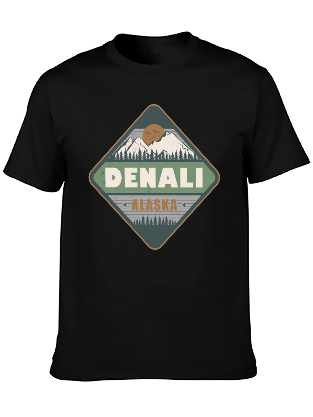 Denali Alaska T-Shirt - Mountain Adventure Tee