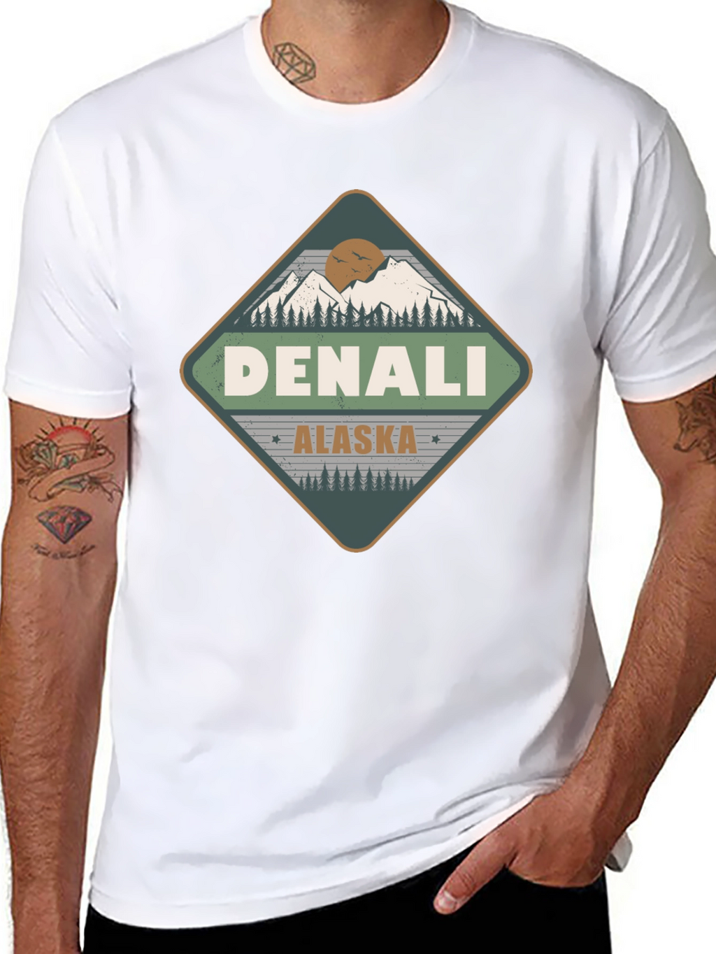 Denali Alaska T-Shirt - Mountain Adventure Tee