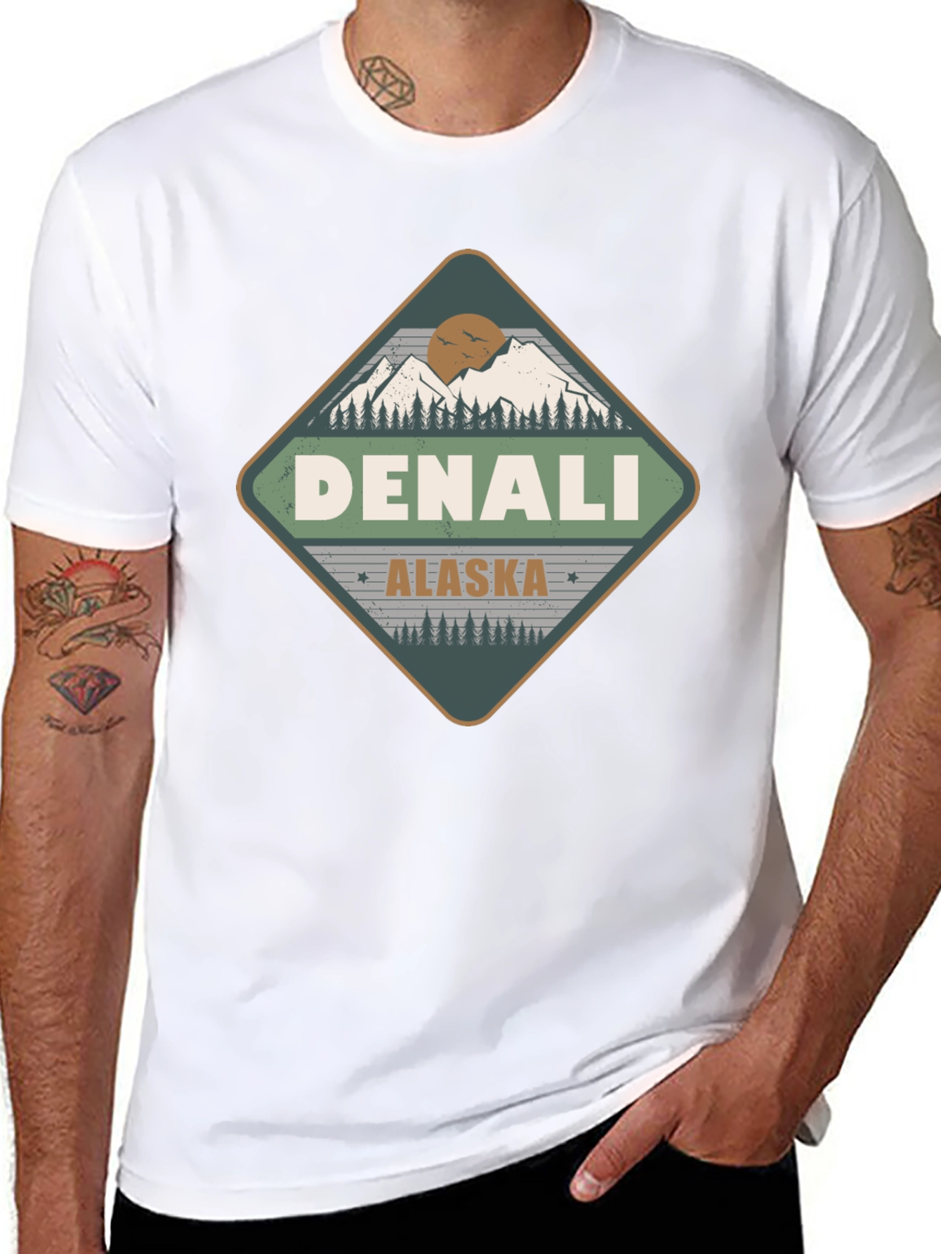 Denali Alaska T-Shirt - Mountain Adventure Tee
