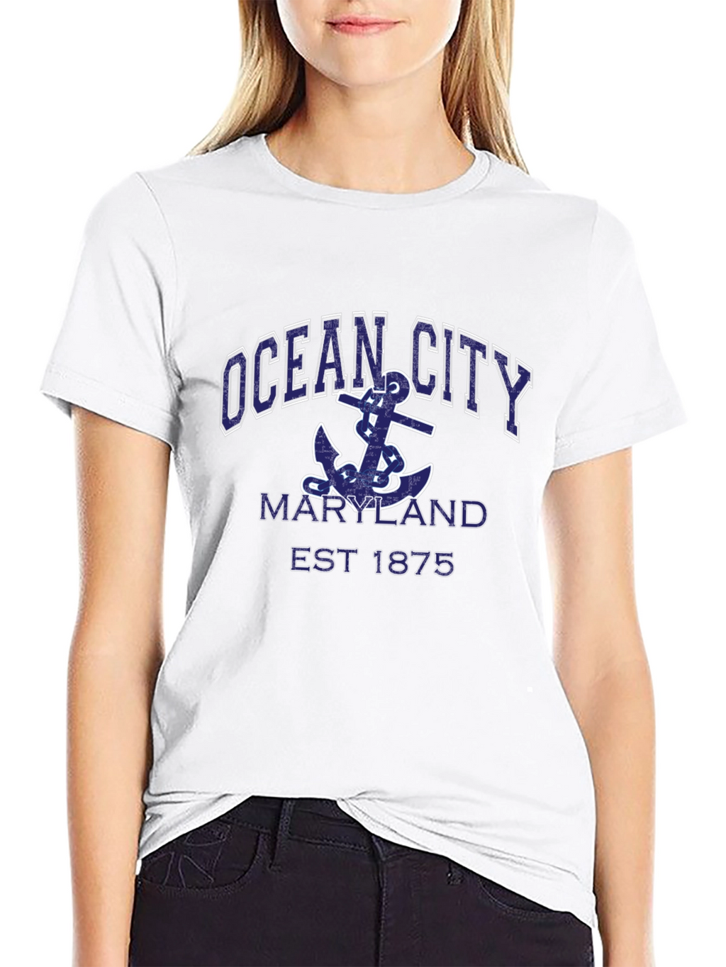 Ocean City Maryland Anchor Graphic T-Shirt