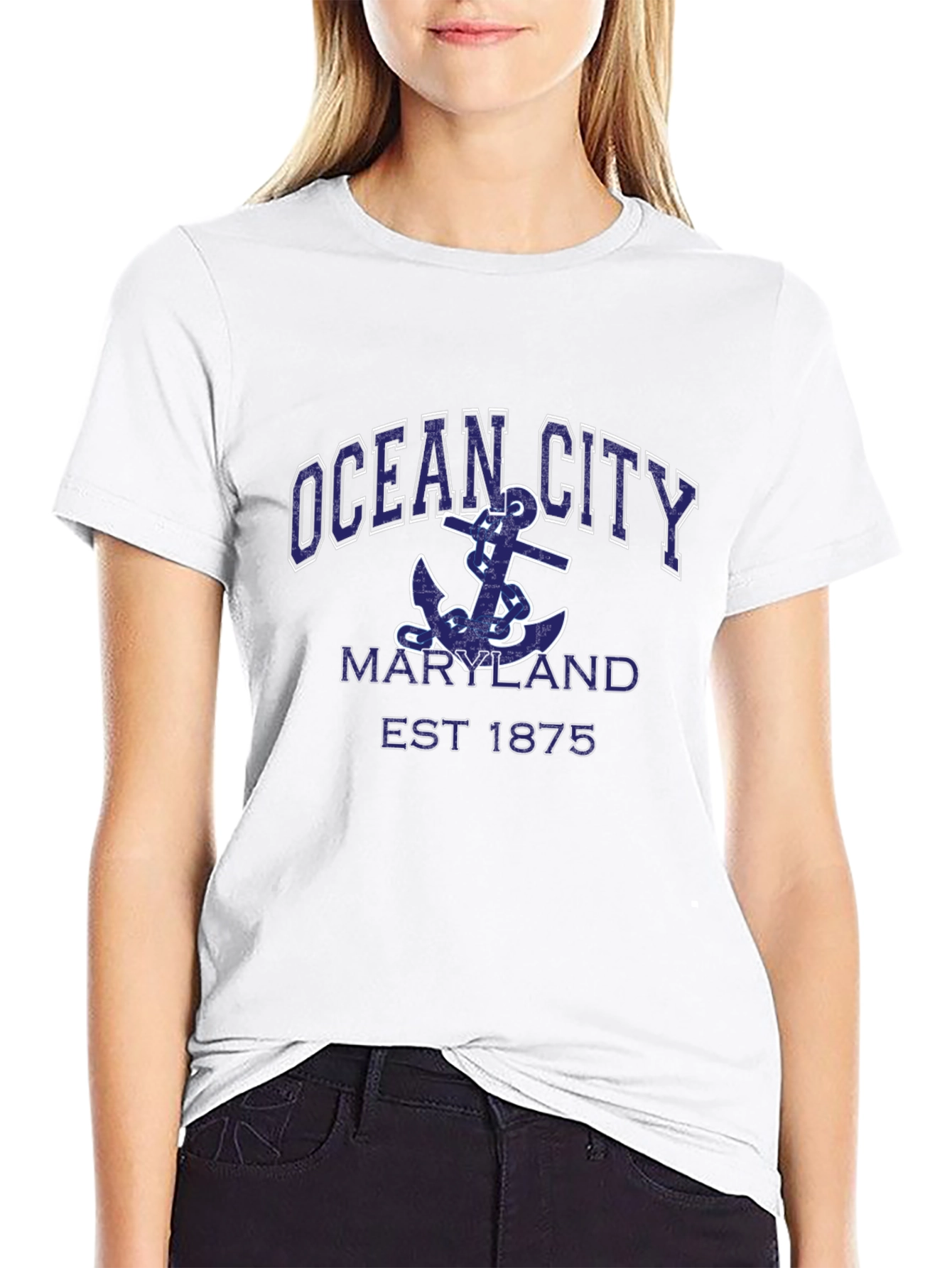 Ocean City Maryland Anchor Graphic T-Shirt