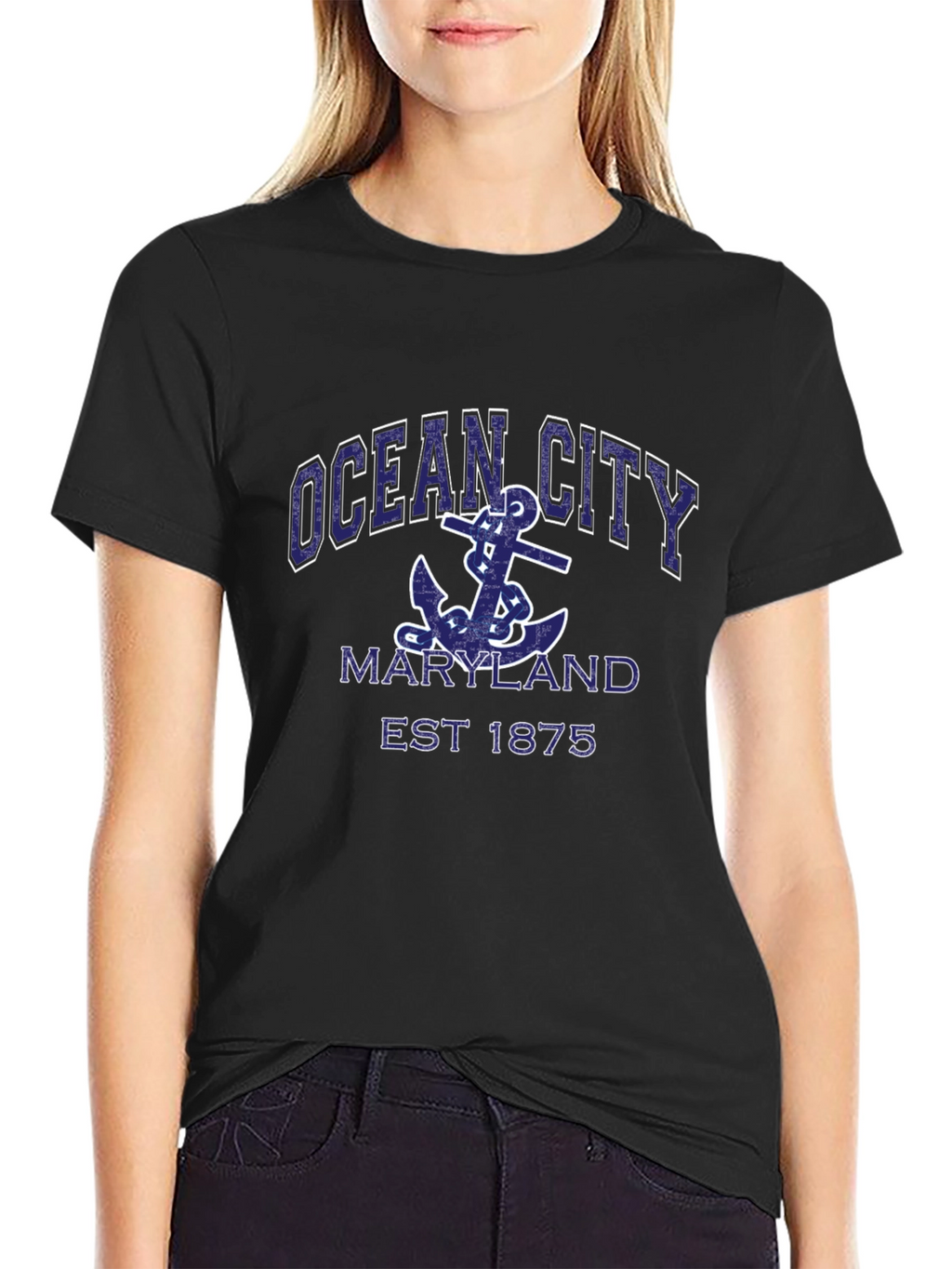 Ocean City Maryland Anchor Graphic T-Shirt