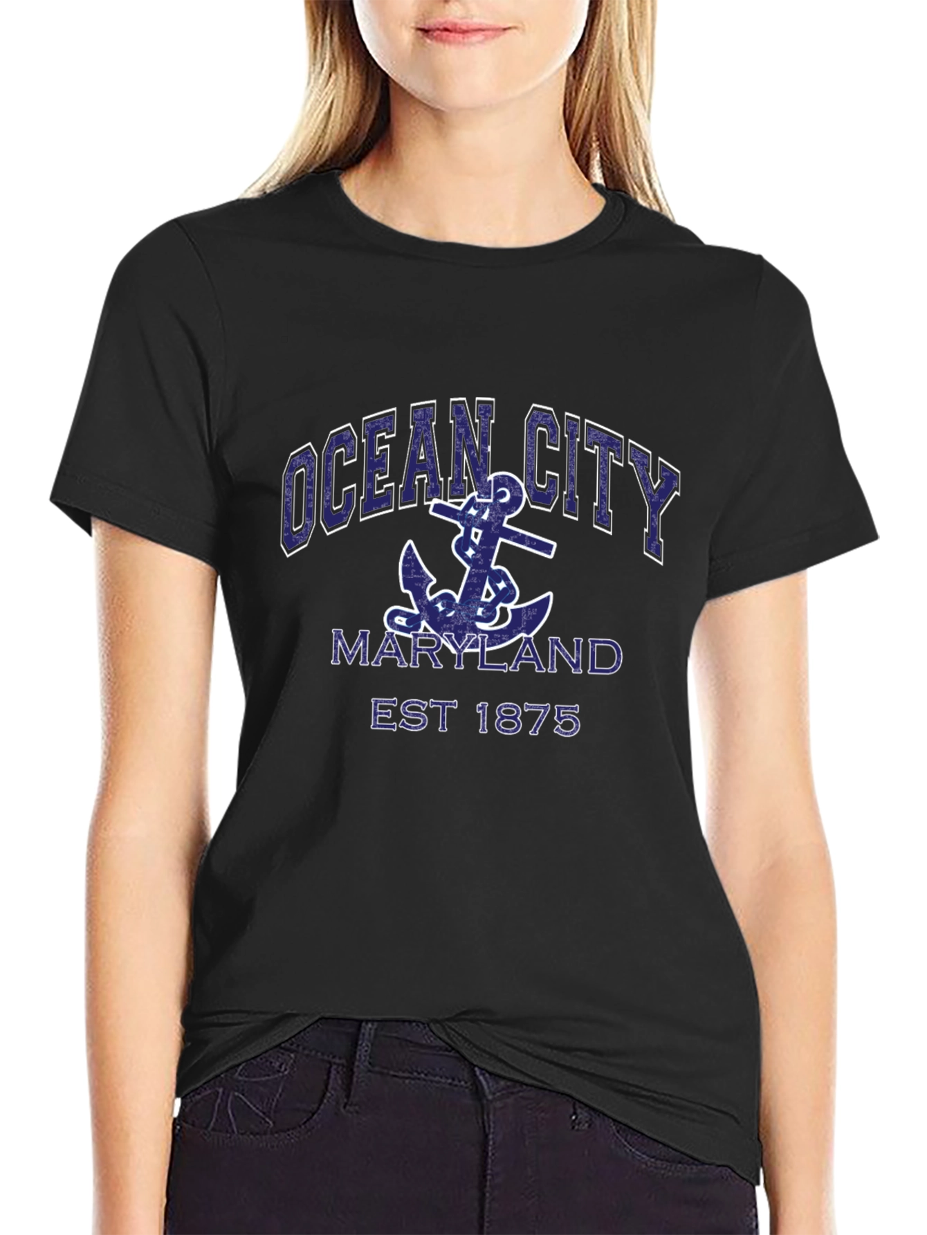 Ocean City Maryland Anchor Graphic T-Shirt