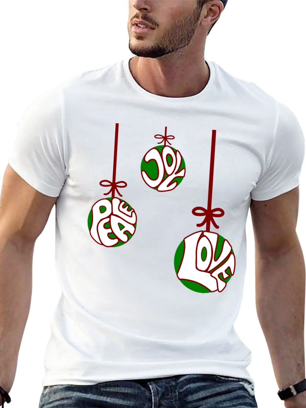 Festive Christmas Ornament Graphic T-Shirt