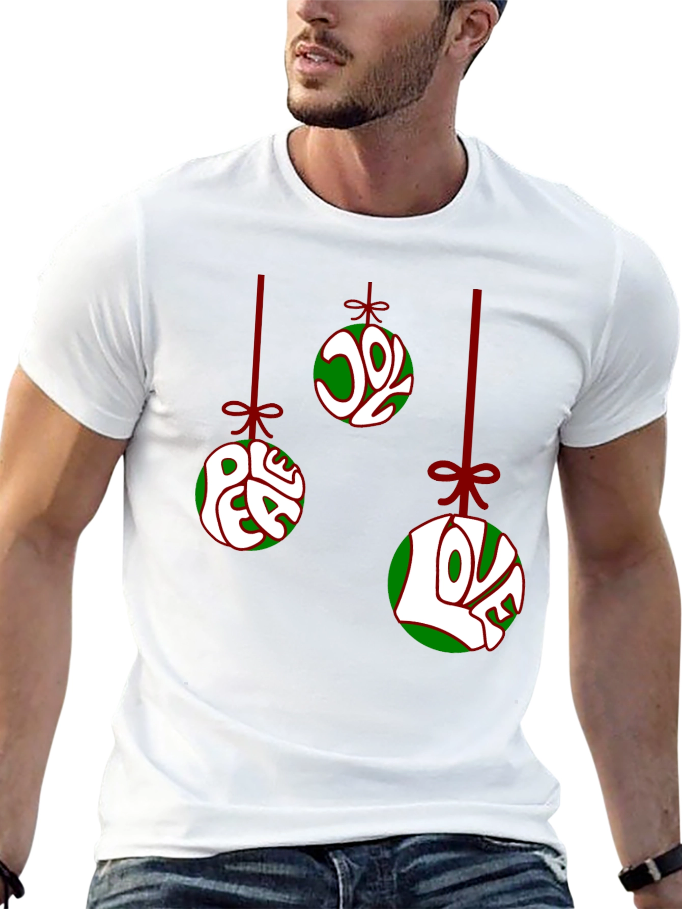 Festive Christmas Ornament Graphic T-Shirt