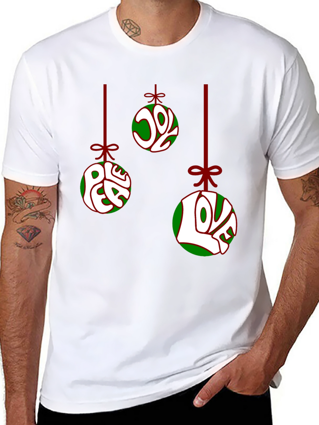 Festive Christmas Ornament Graphic T-Shirt