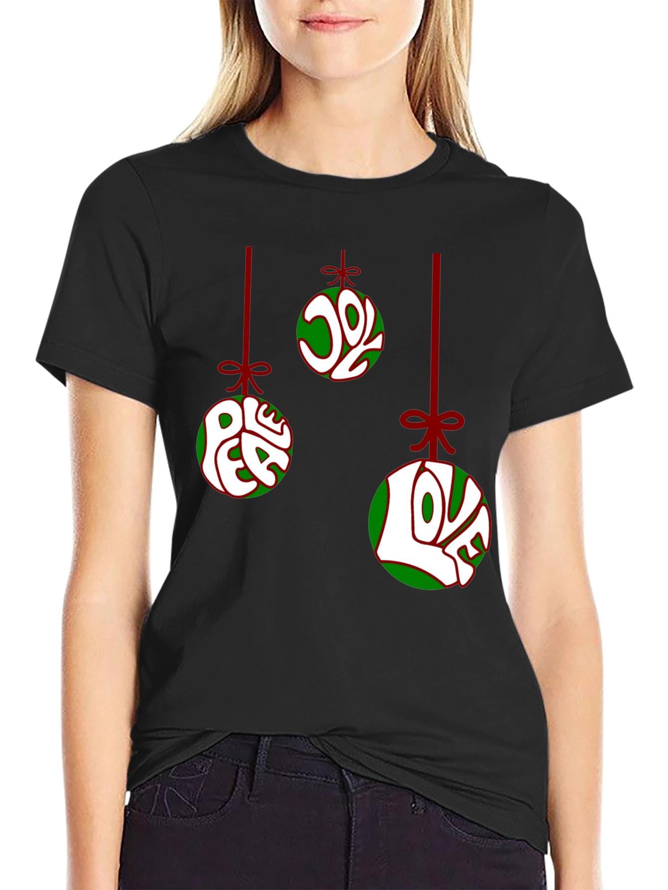 Festive Christmas Ornament Graphic T-Shirt