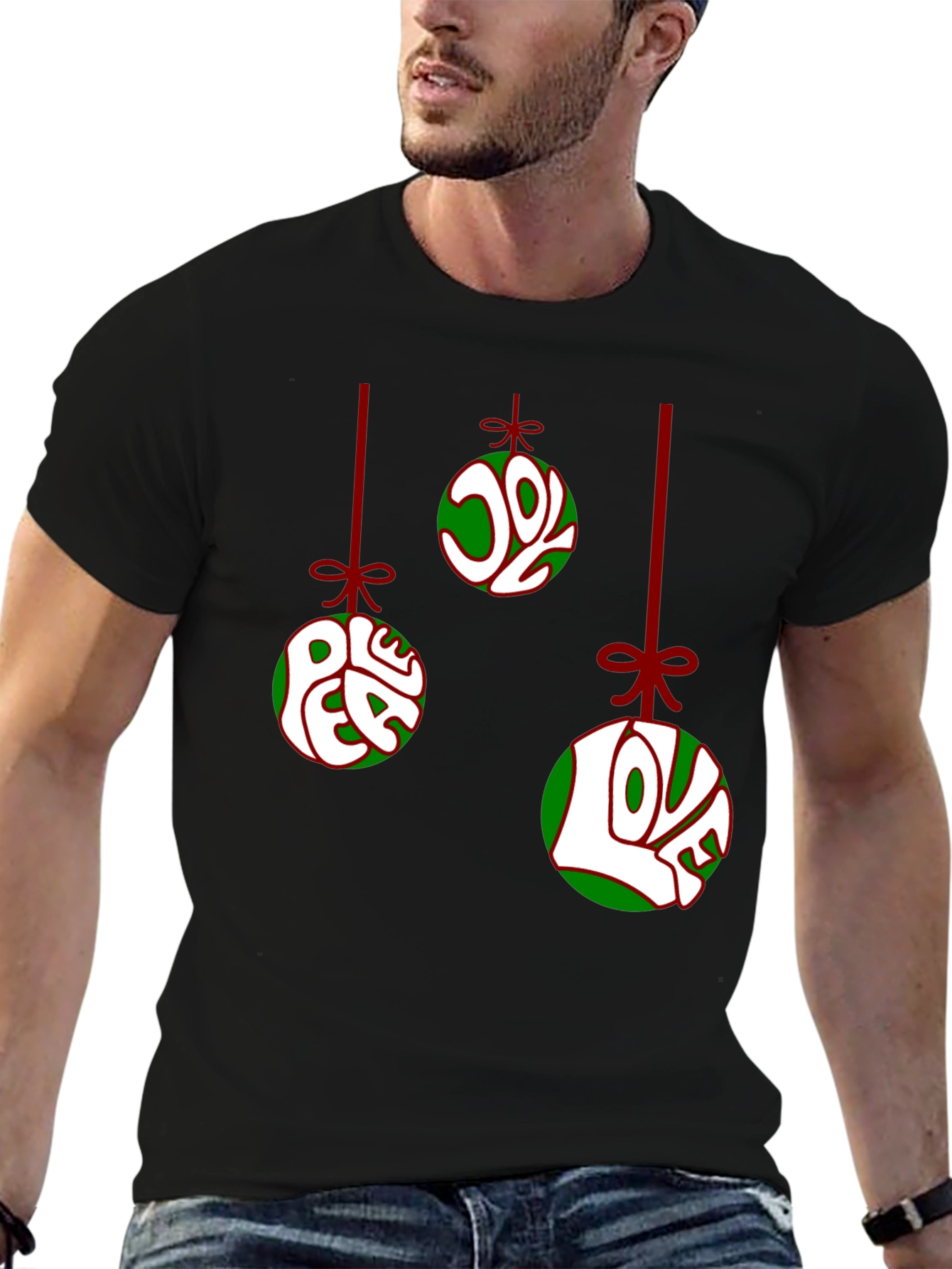 Festive Christmas Ornament Graphic T-Shirt