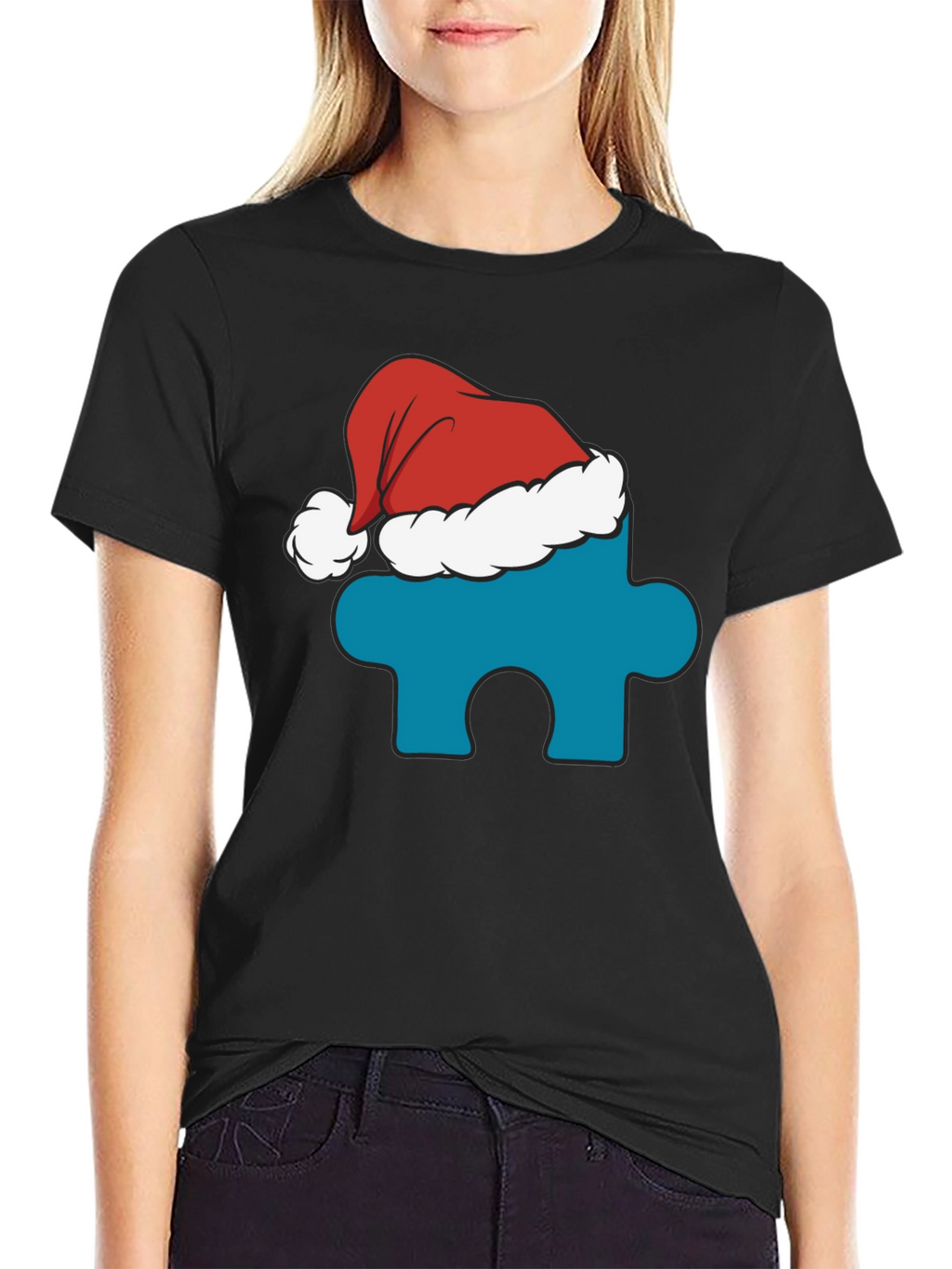 Autism Awareness Santa Hat Tee