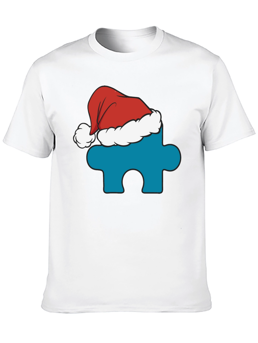 Autism Awareness Santa Hat Tee