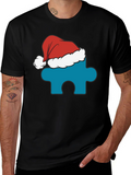Autism Awareness Santa Hat Tee