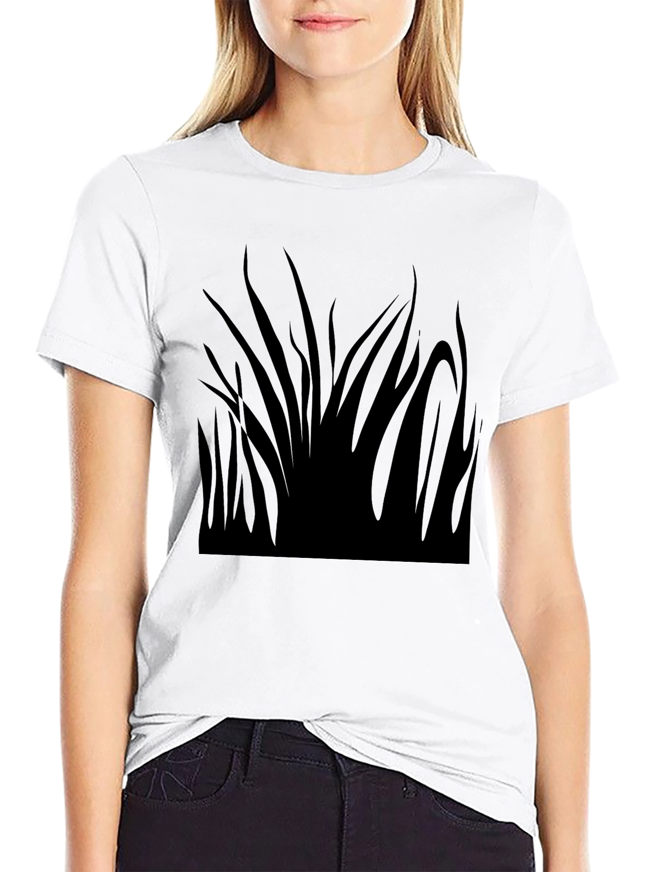 Graphic Black T-Shirt - Abstract Design