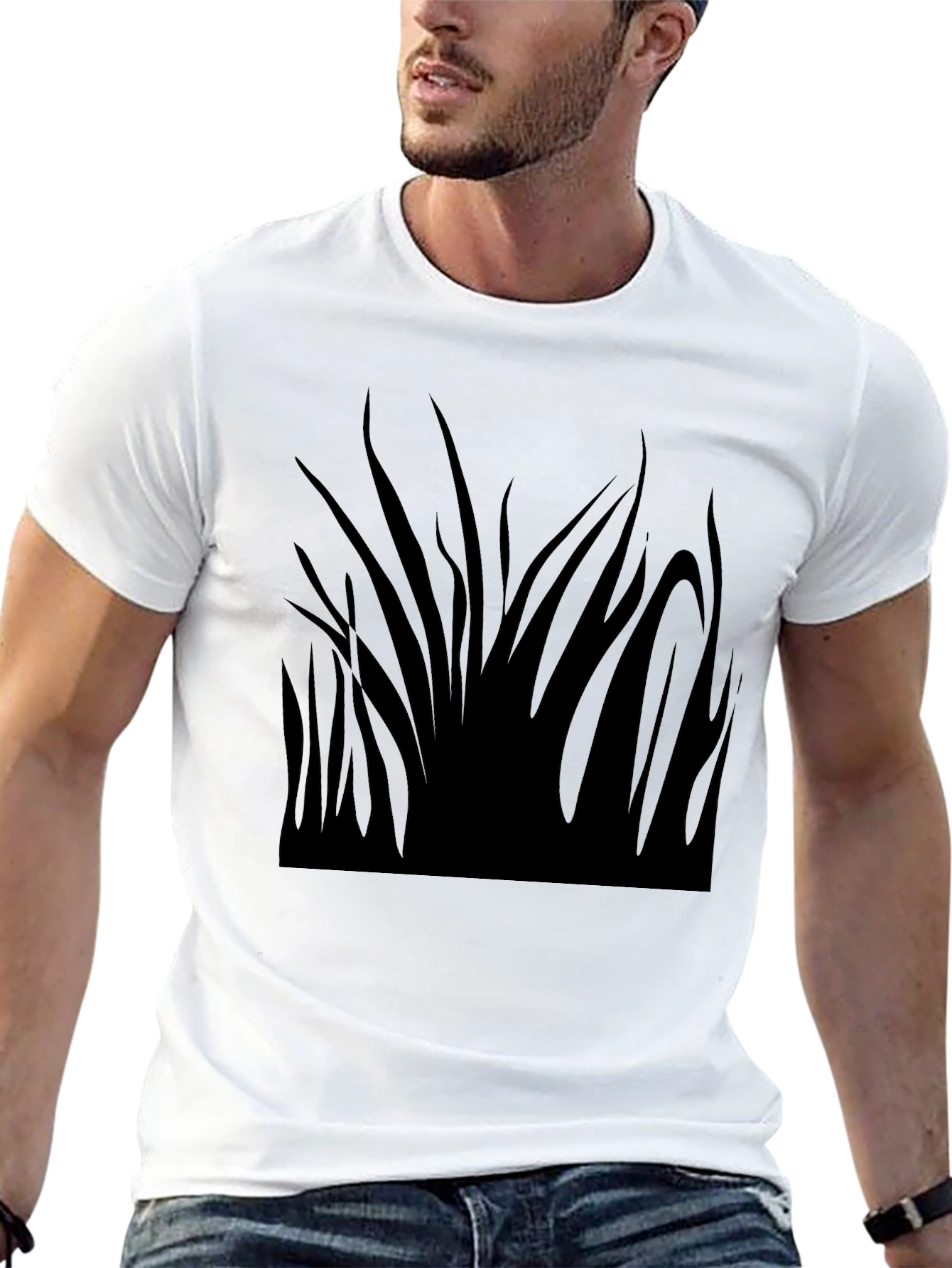 Graphic Black T-Shirt - Abstract Design