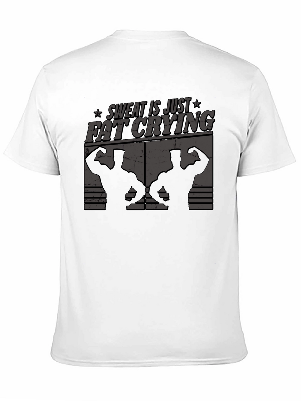 Sweat is Just Fat Crying Black T-Shirt
