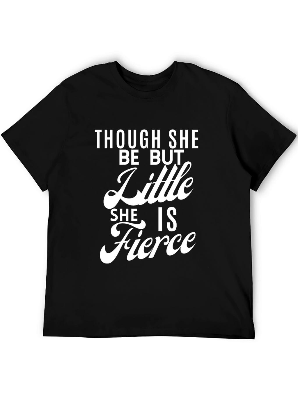 Fierce Little Girl Black T-Shirt