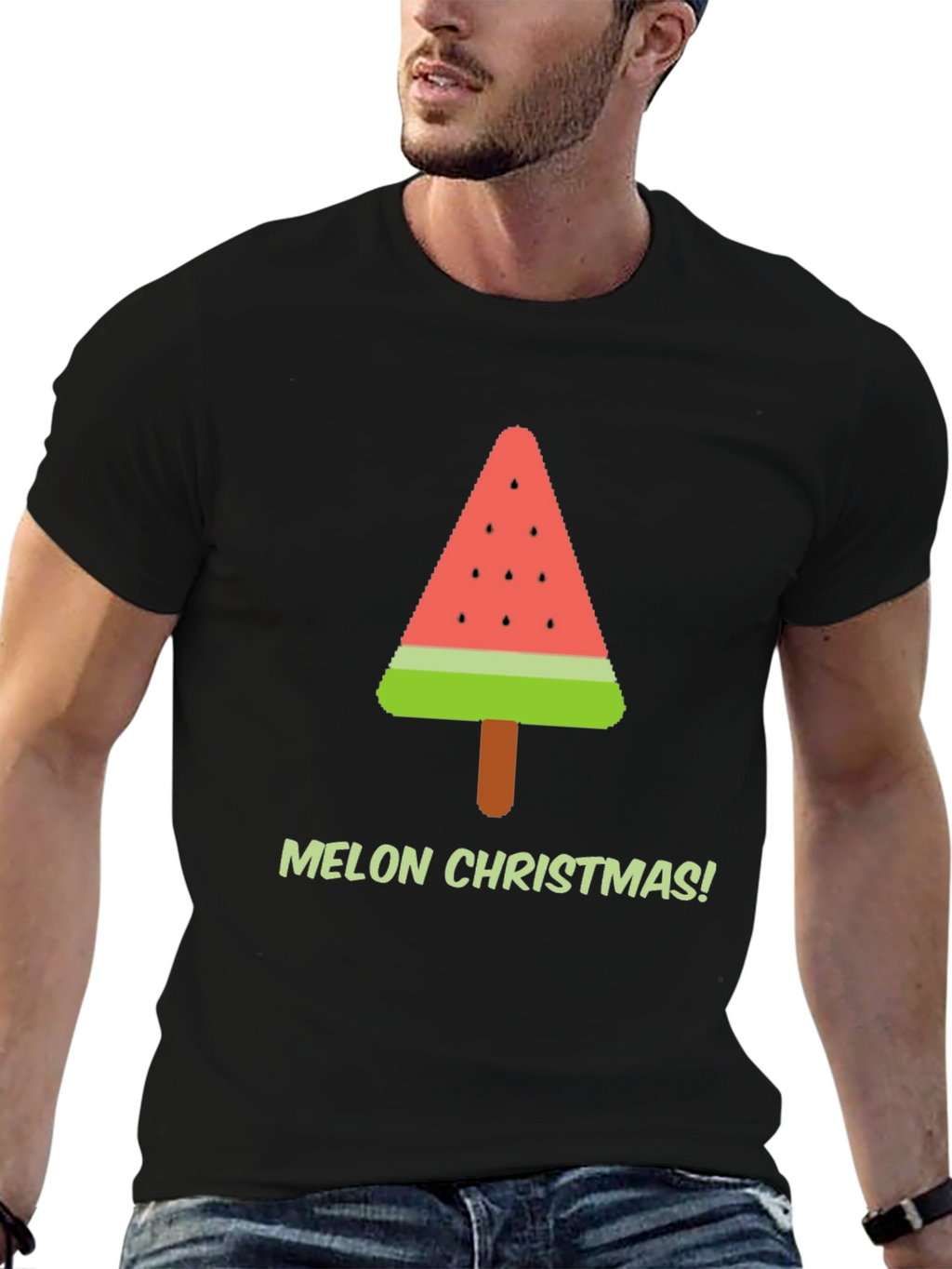 Melon Christmas T-Shirt - Holiday Graphic Tee