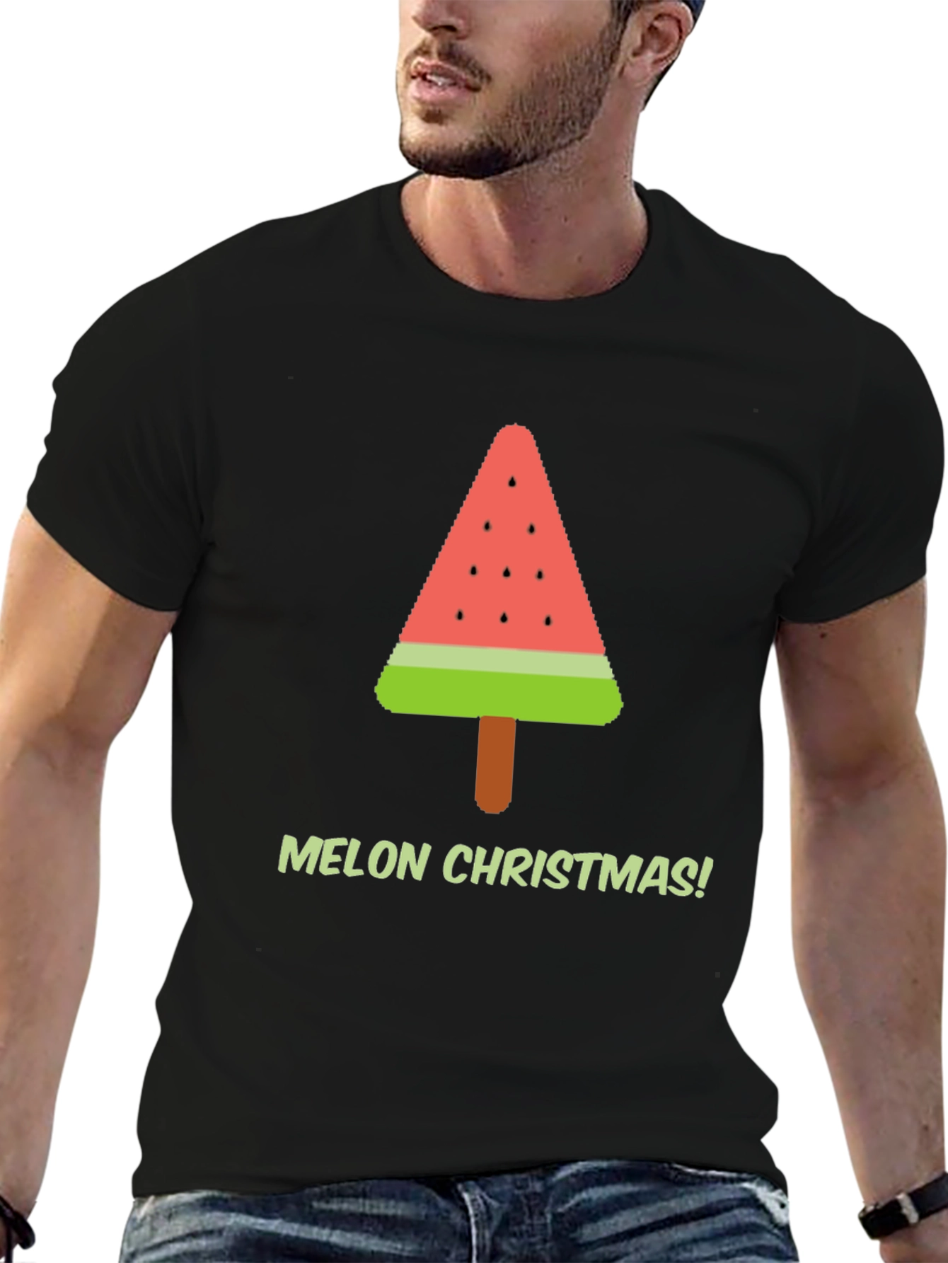 Melon Christmas T-Shirt - Holiday Graphic Tee