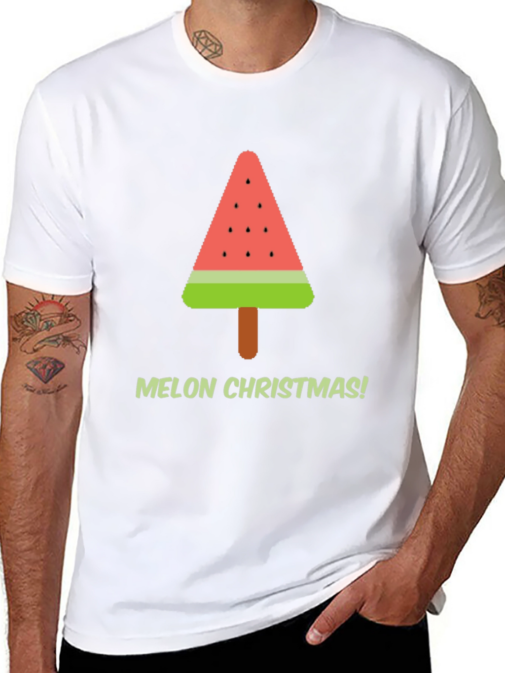 Melon Christmas T-Shirt - Holiday Graphic Tee