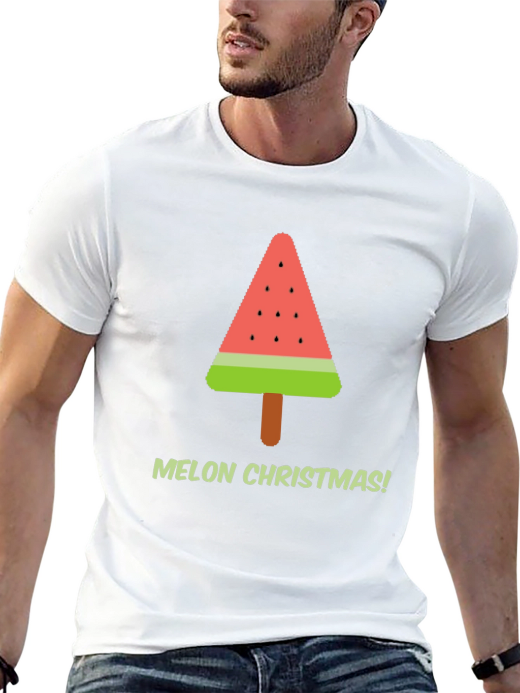 Melon Christmas T-Shirt - Holiday Graphic Tee