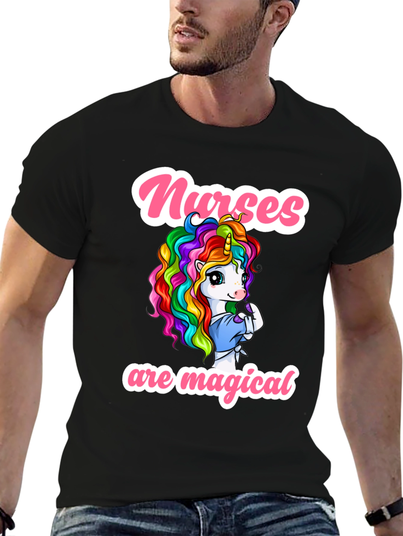 Nurses Are Magical Unicorn Graphic Tee