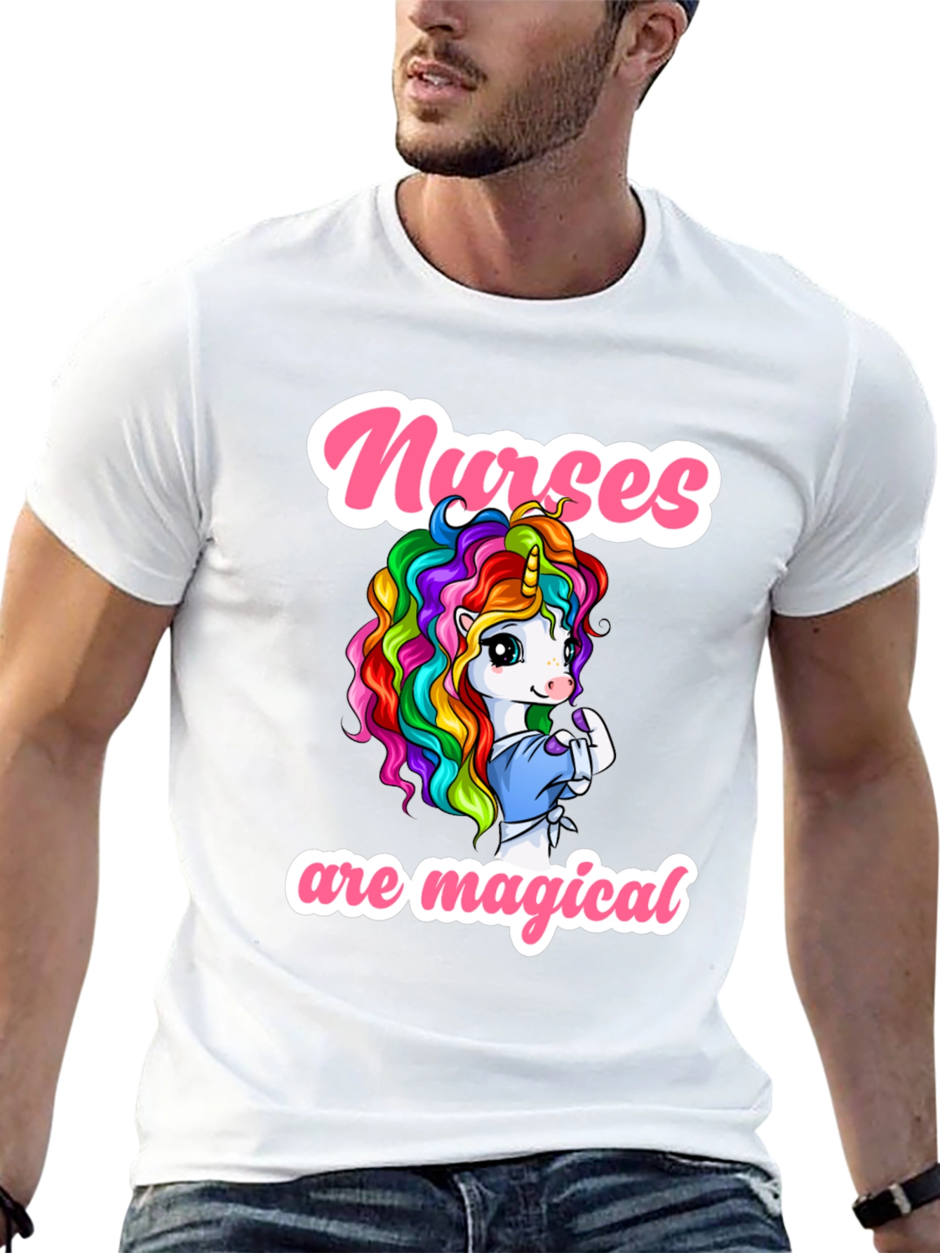 Nurses Are Magical Unicorn Graphic Tee