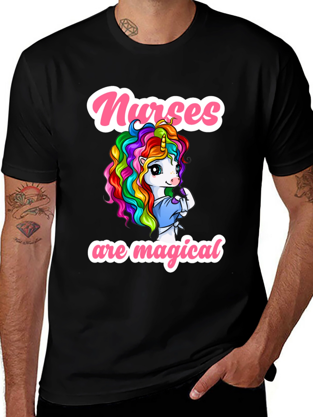 Nurses Are Magical Unicorn Graphic Tee