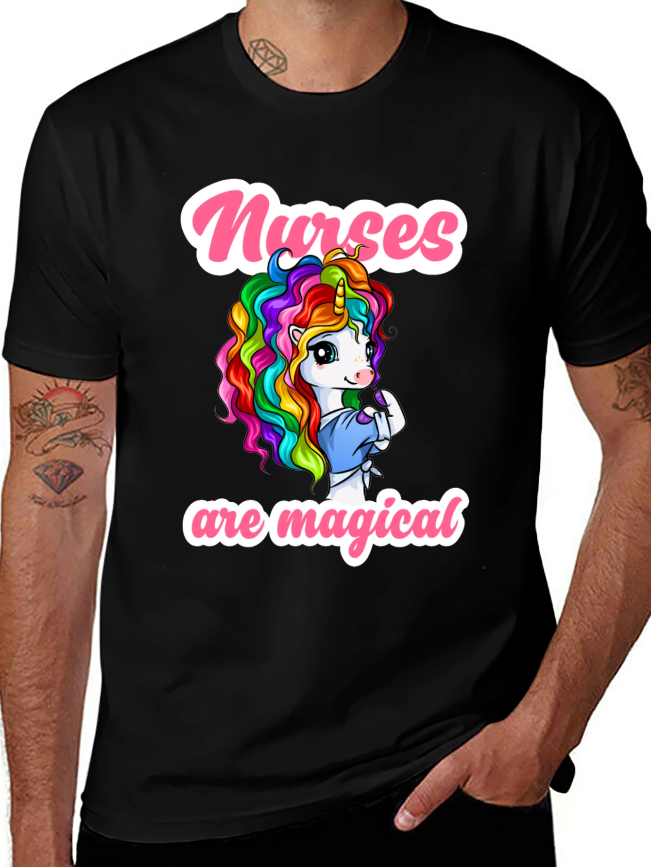 Nurses Are Magical Unicorn Graphic Tee