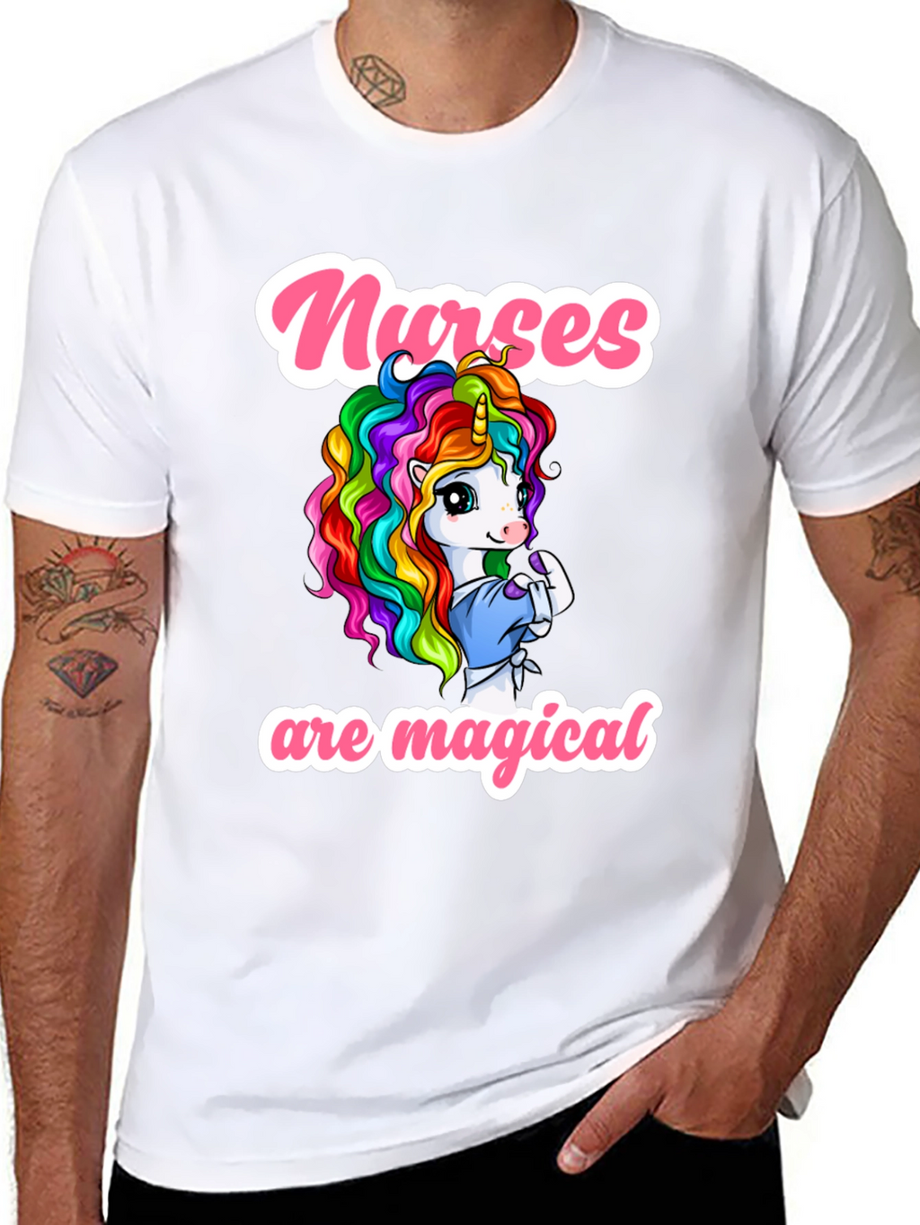 Nurses Are Magical Unicorn Graphic Tee