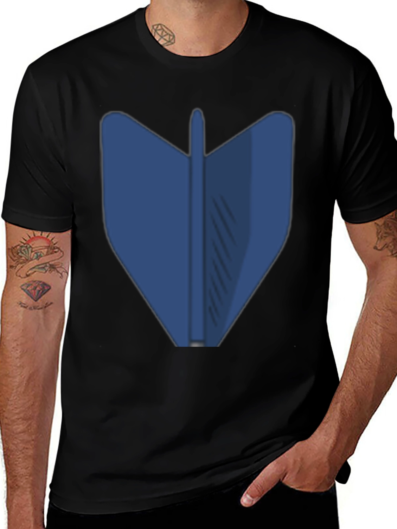 Blue Dart Graphic Tee - Modern Style
