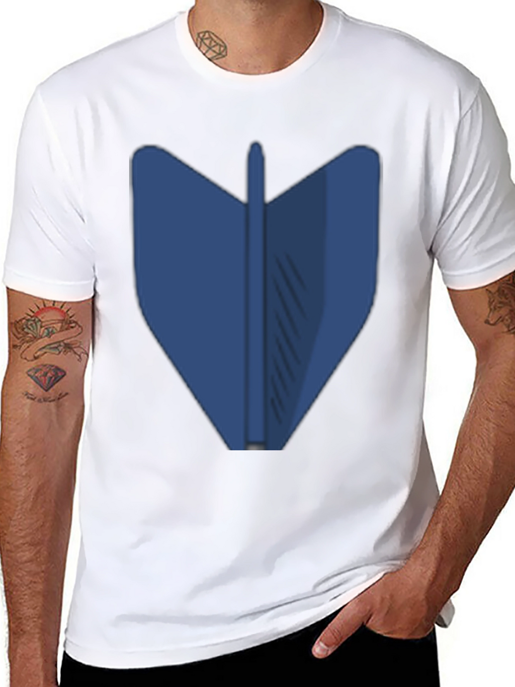 Blue Dart Graphic Tee - Modern Style