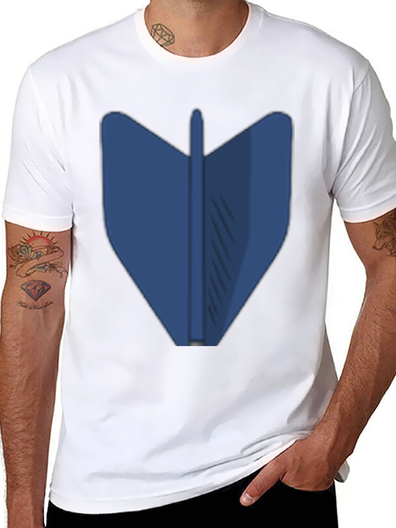 Blue Dart Graphic Tee - Modern Style