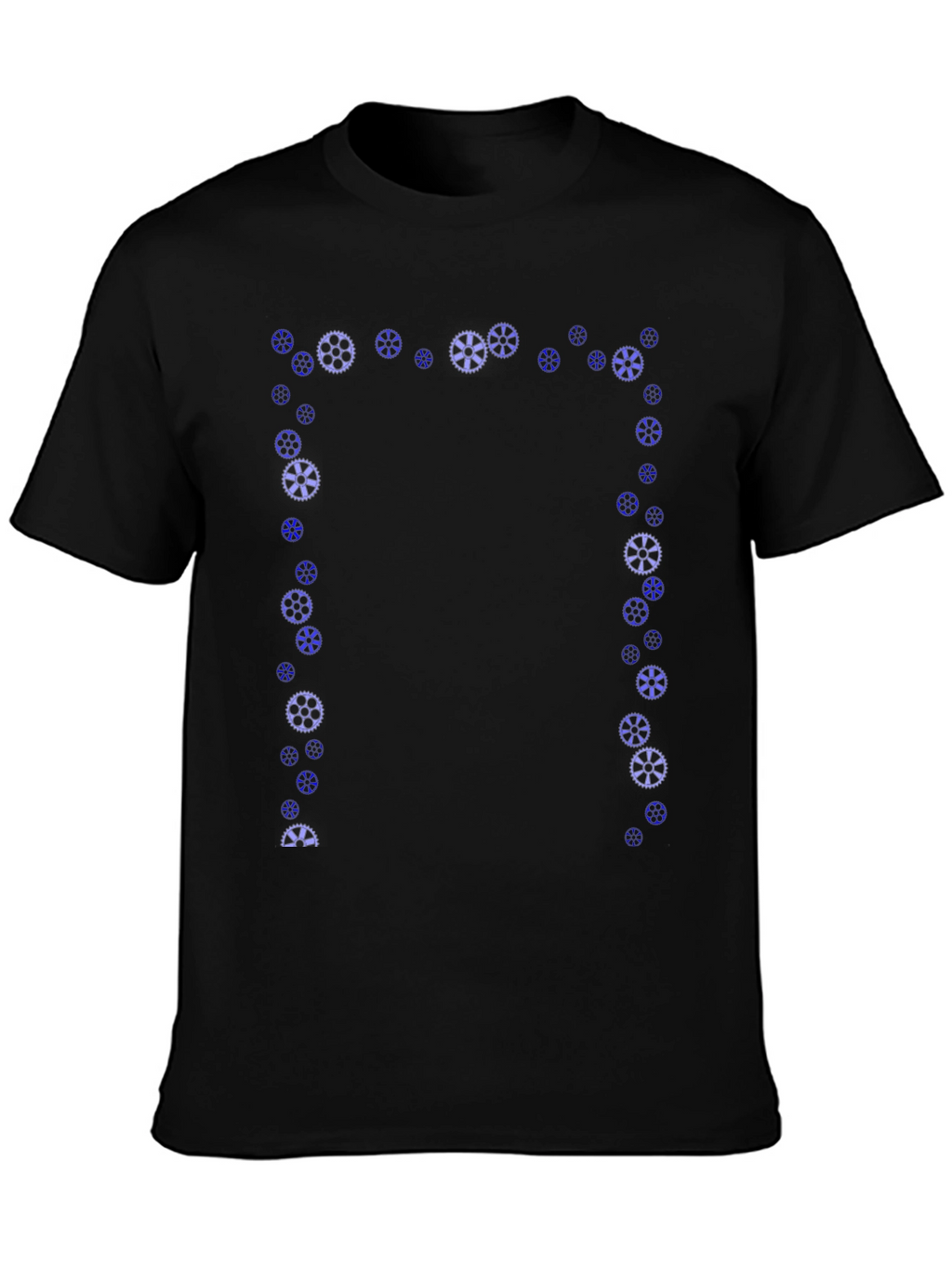 Gear Graphic Black Tee | Unique Design