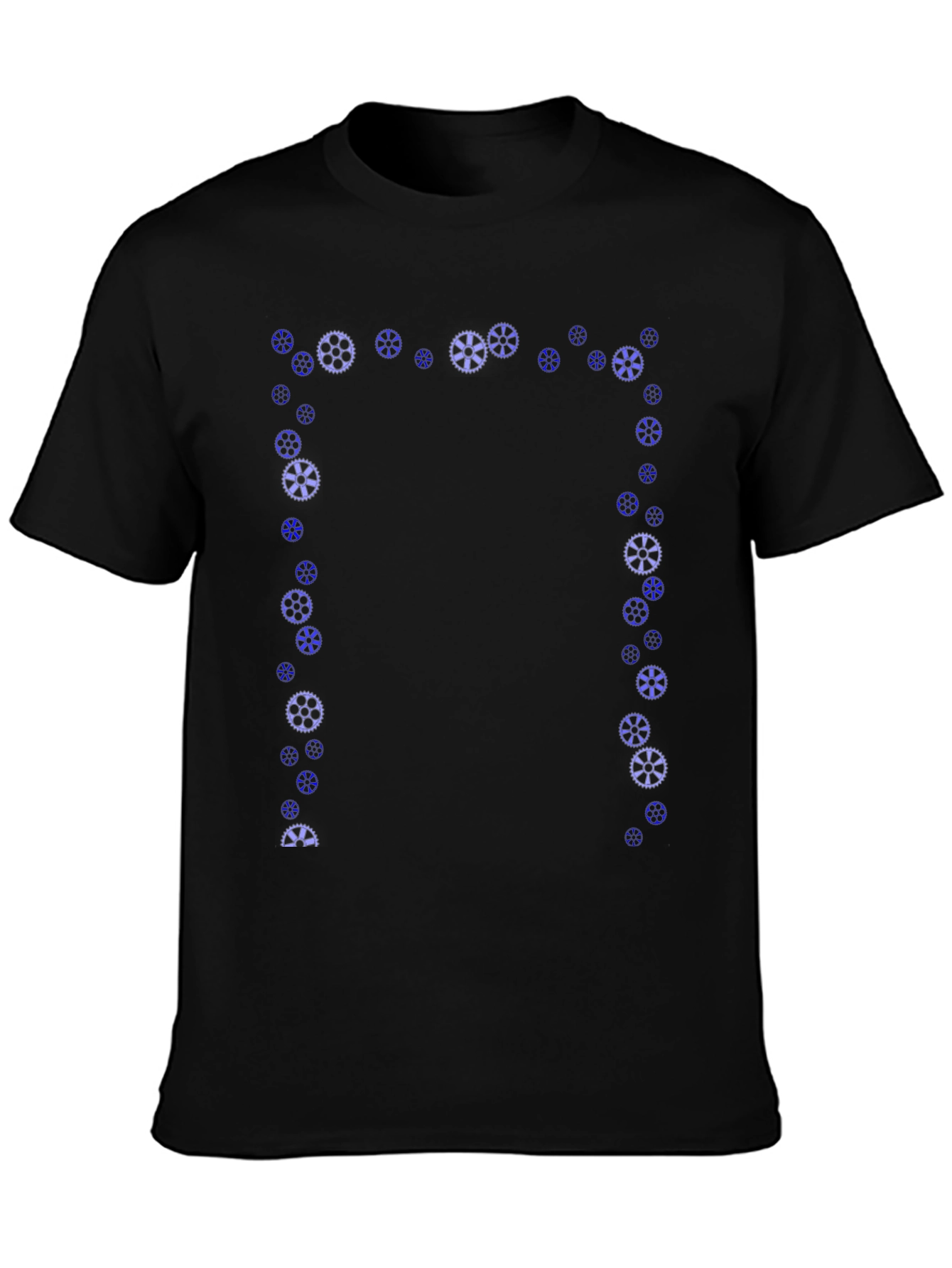 Gear Graphic Black Tee | Unique Design