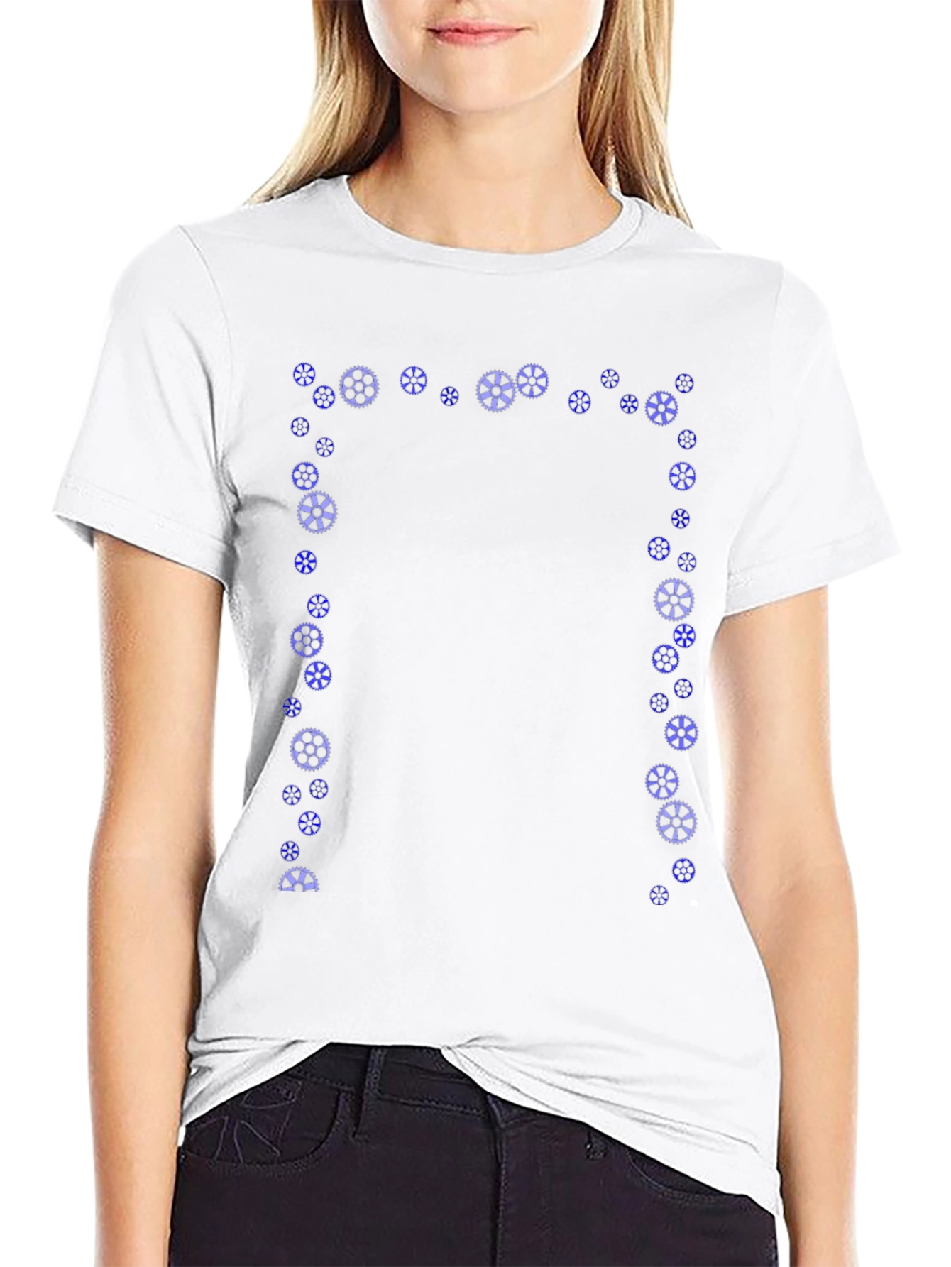Gear Graphic Black Tee | Unique Design
