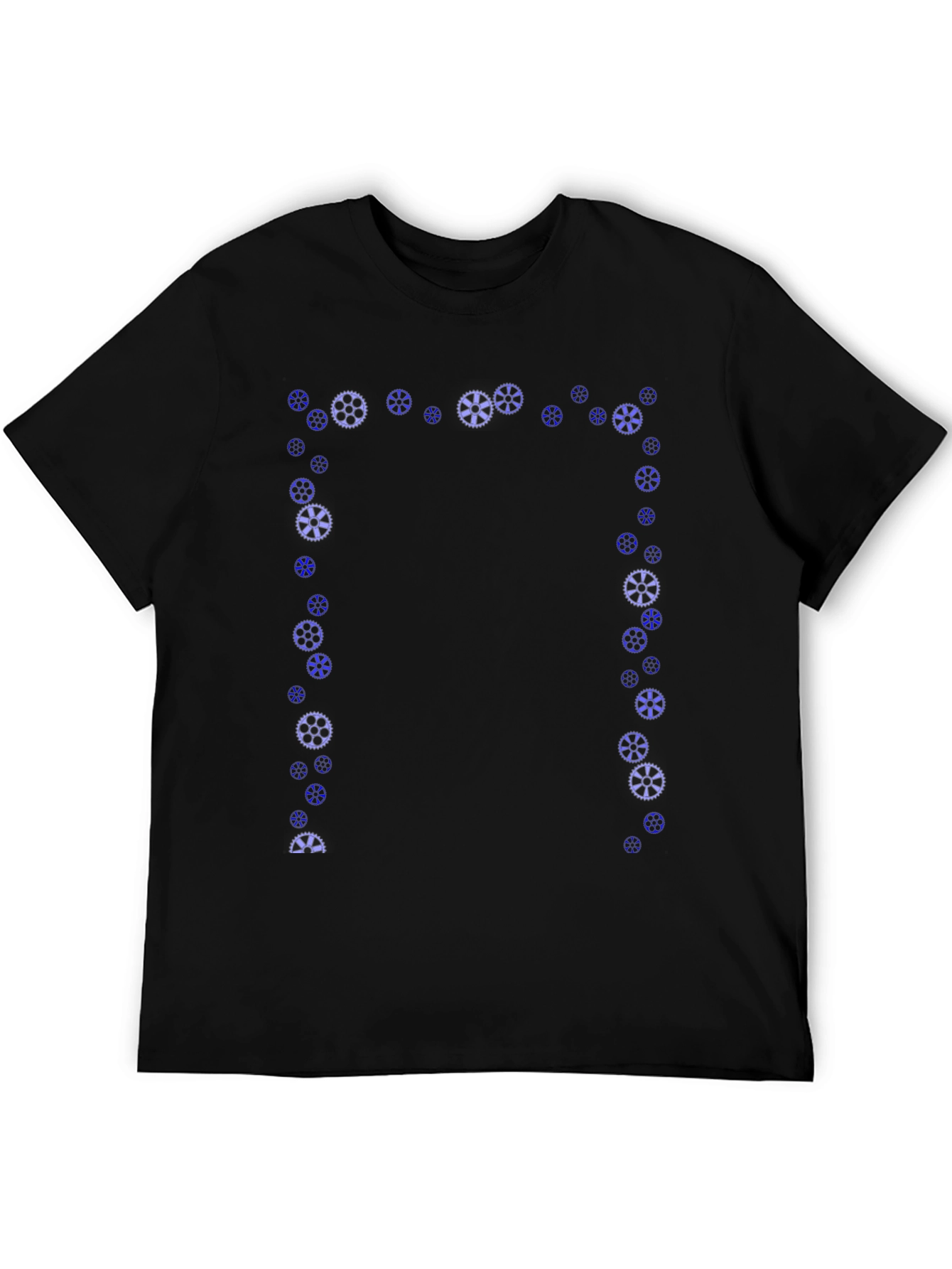 Gear Graphic Black Tee | Unique Design