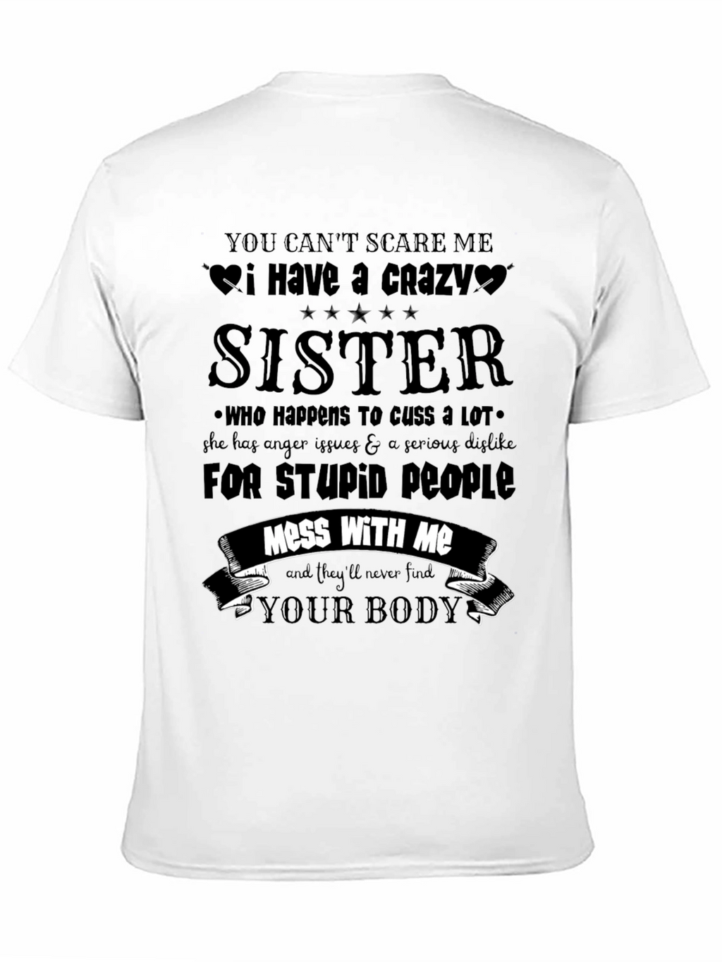 Crazy Sister Novelty Graphic Tee