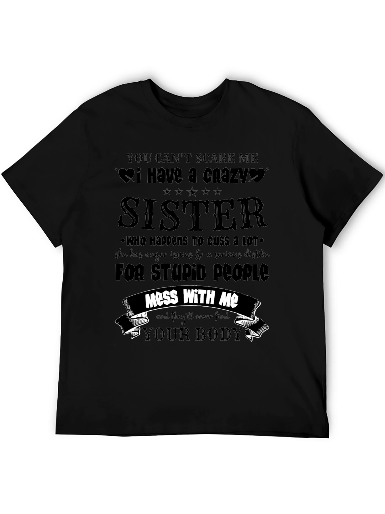 Crazy Sister Novelty Graphic Tee
