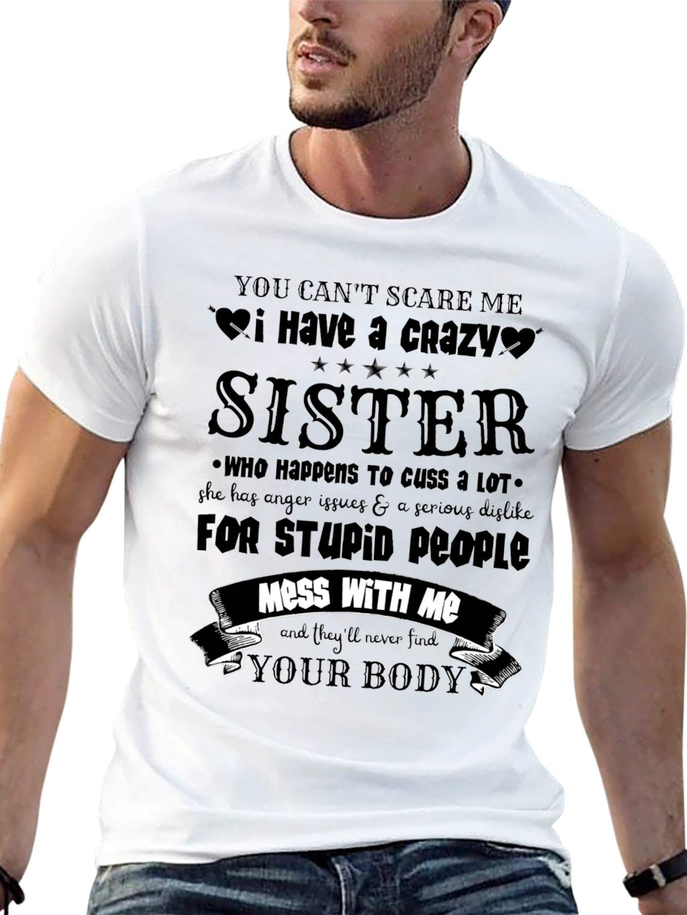 Crazy Sister Novelty Graphic Tee
