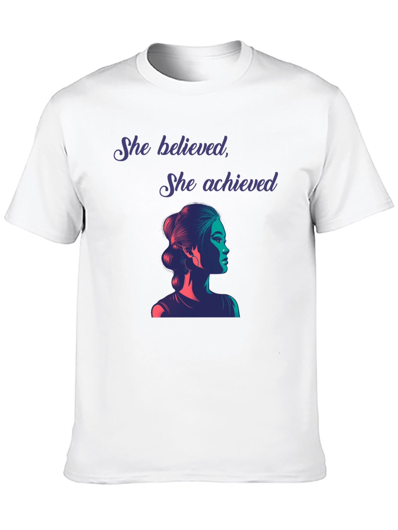 Empowered Woman Graphic Tee - She Believed She Achieved