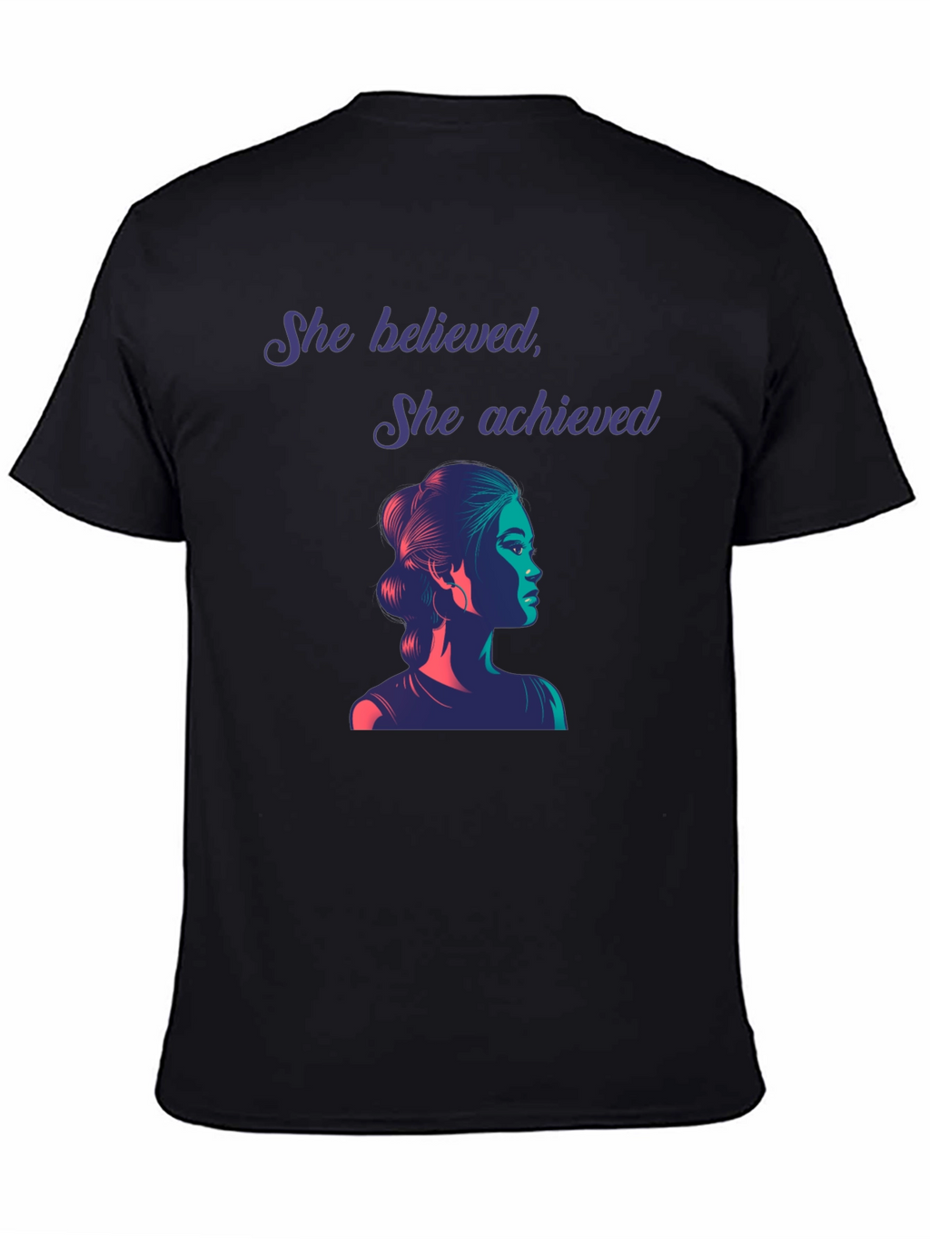 Empowered Woman Graphic Tee - She Believed She Achieved