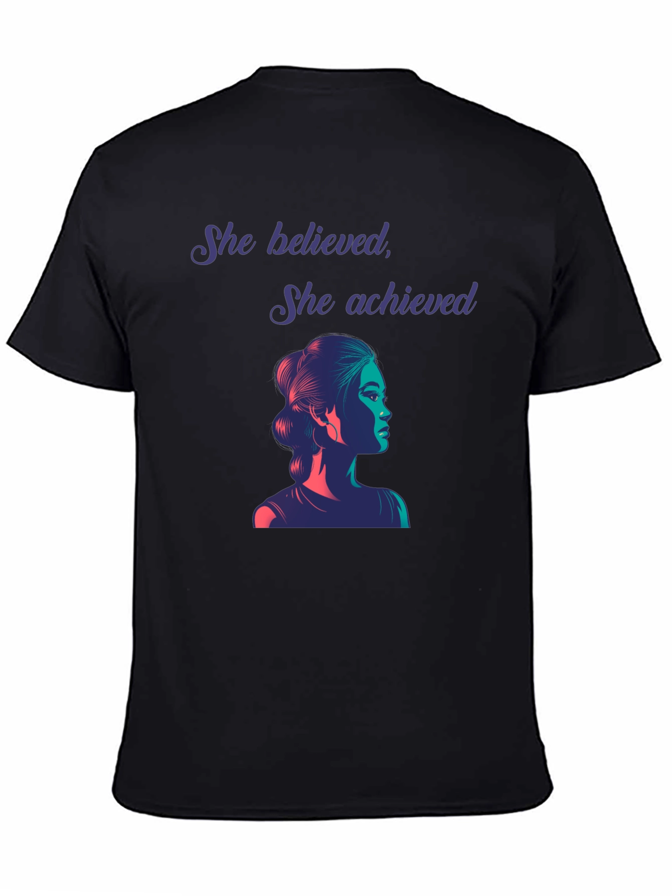 Empowered Woman Graphic Tee - She Believed She Achieved
