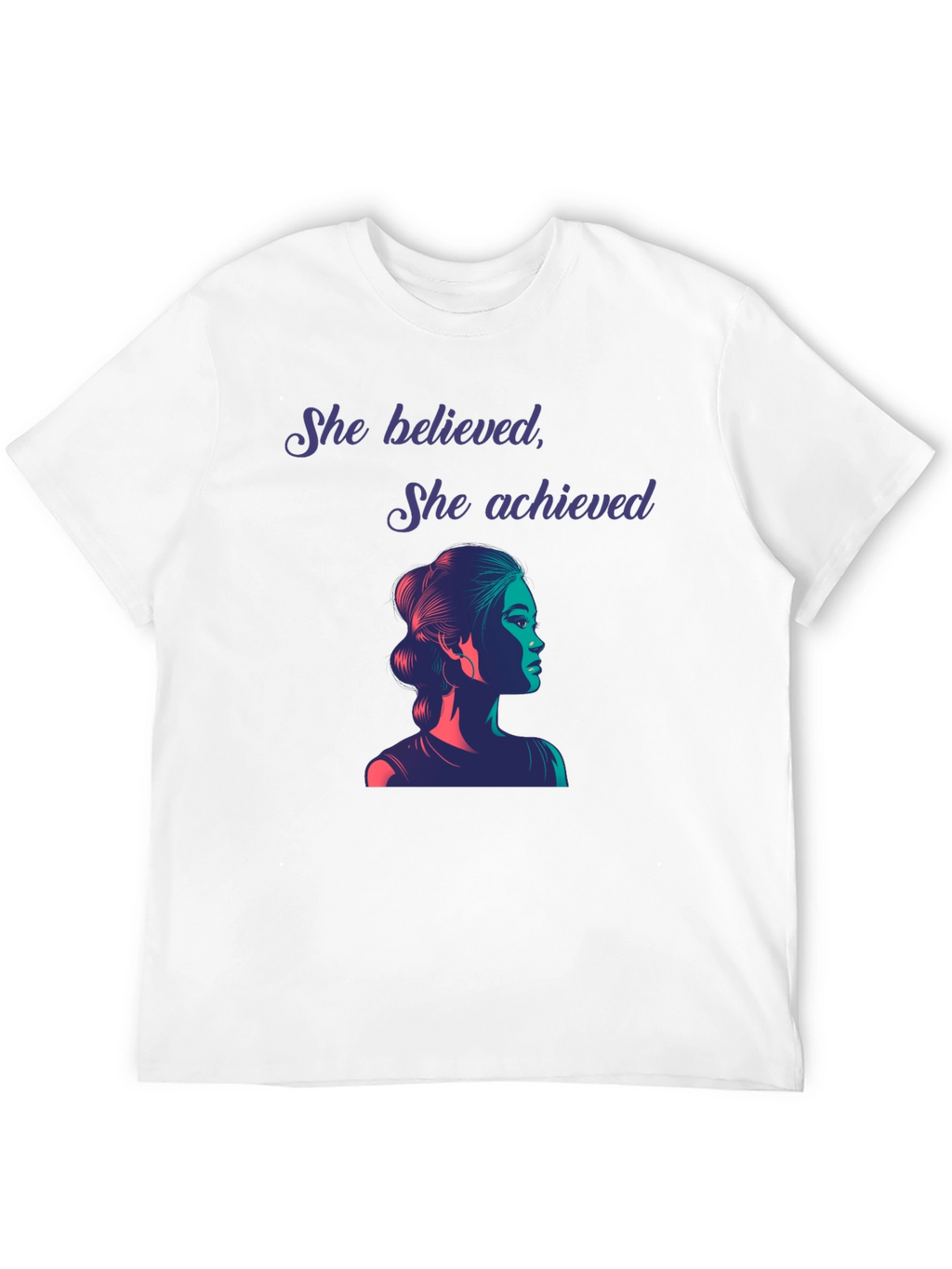 Empowered Woman Graphic Tee - She Believed She Achieved