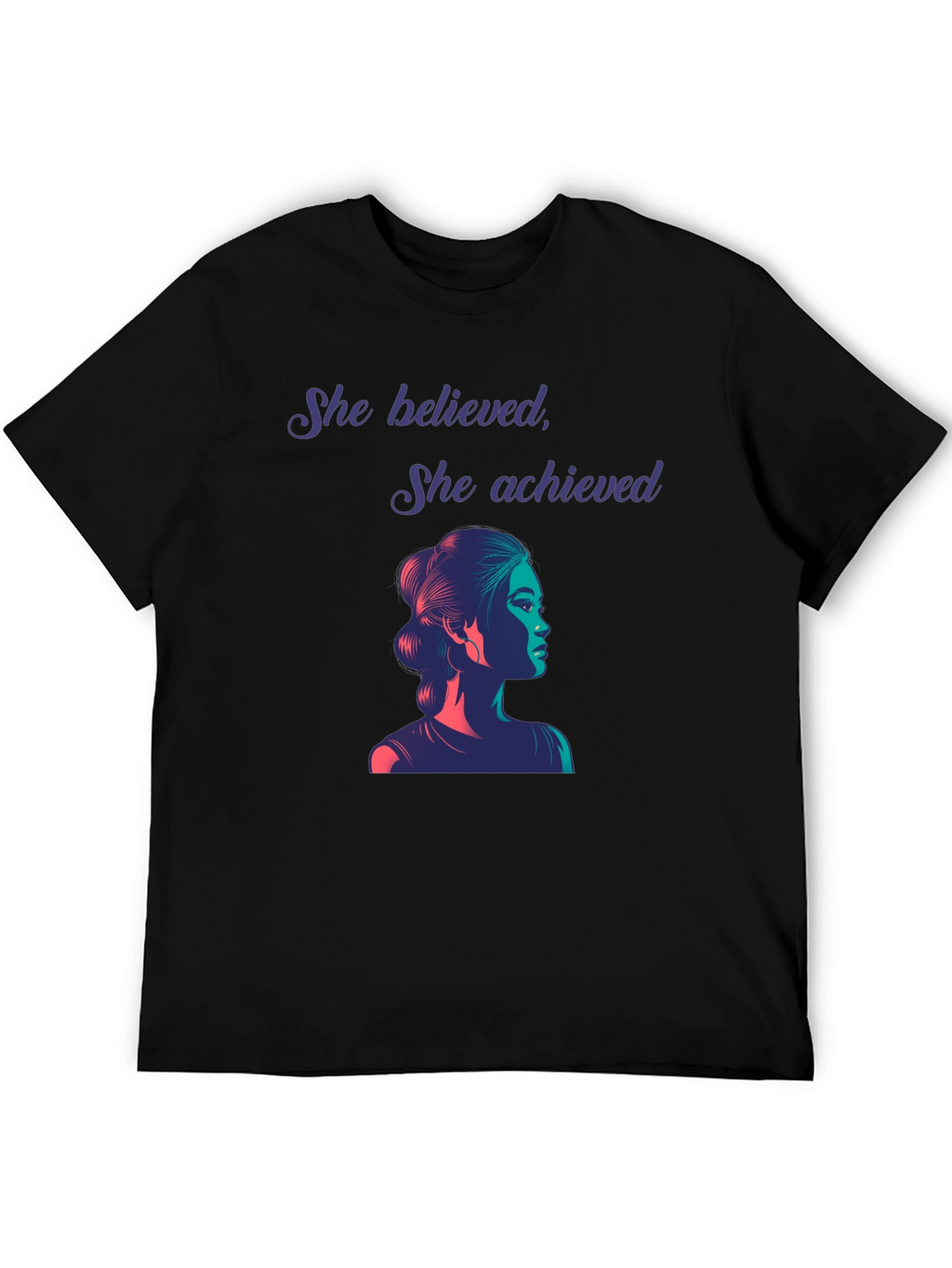 Empowered Woman Graphic Tee - She Believed She Achieved