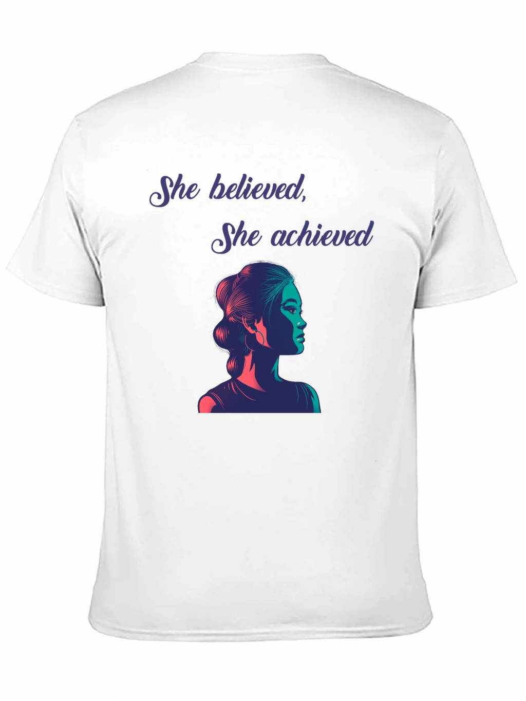 Empowered Woman Graphic Tee - She Believed She Achieved