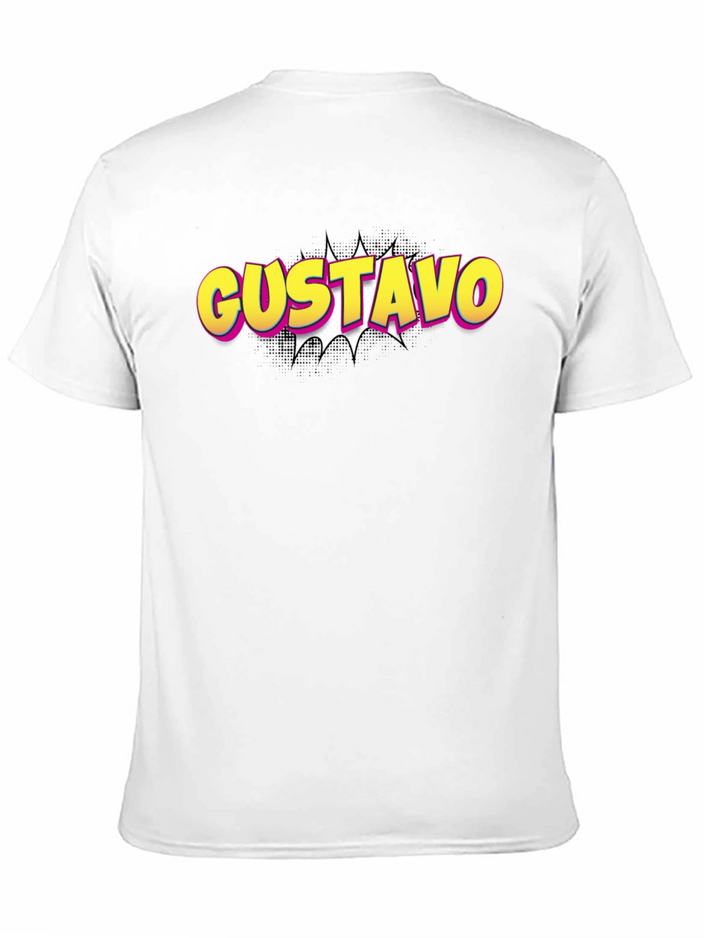 Gustavo Comic Style Black T-Shirt