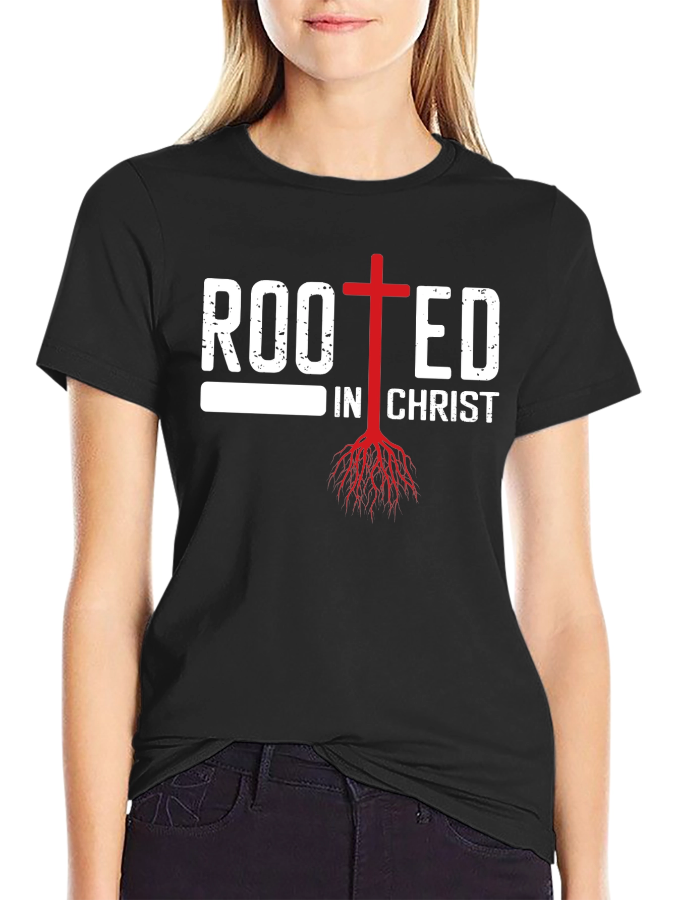 Rooted in Christ Christian T-Shirt