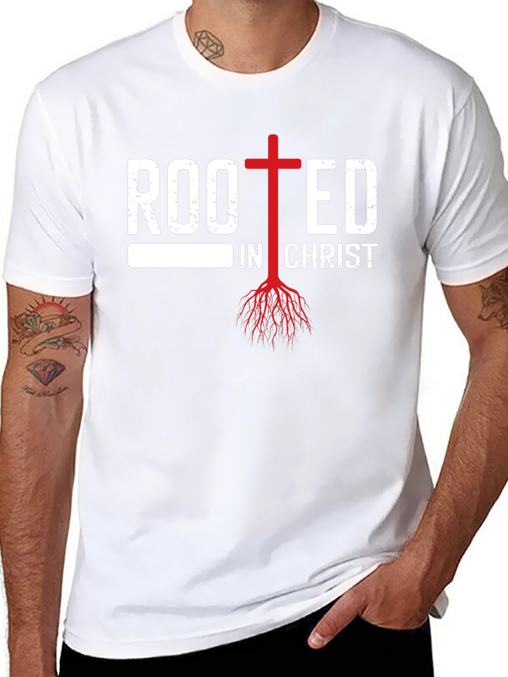 Rooted in Christ Christian T-Shirt