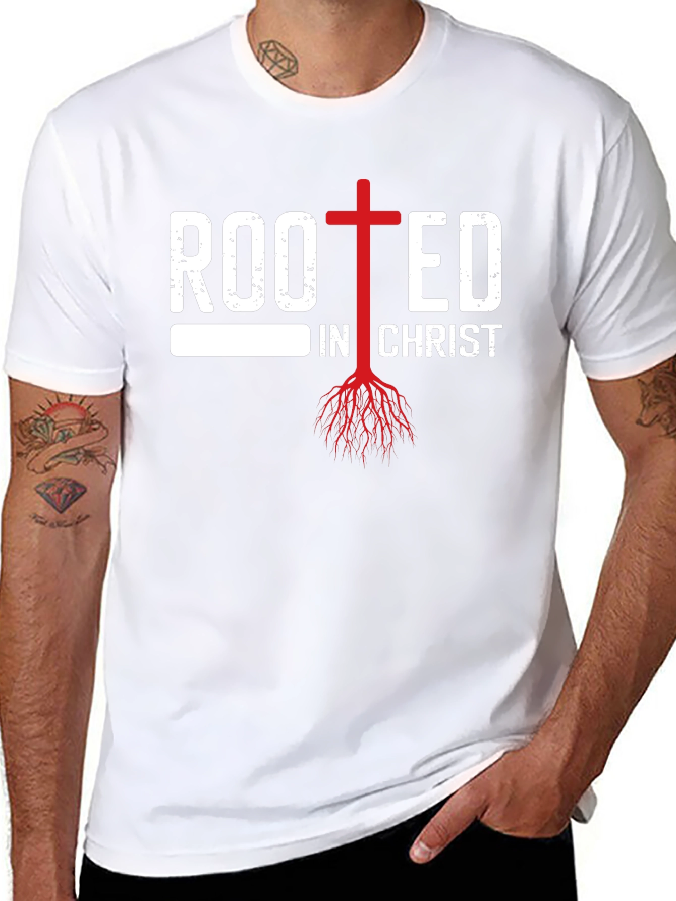 Rooted in Christ Christian T-Shirt