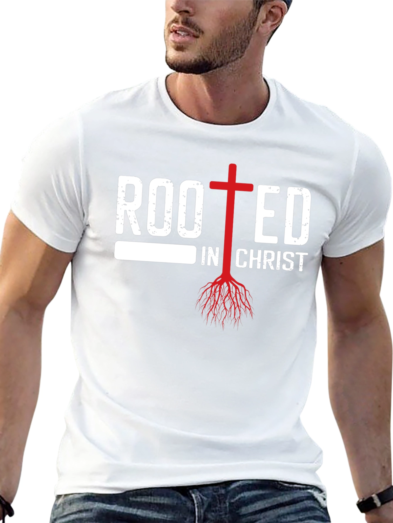 Rooted in Christ Christian T-Shirt